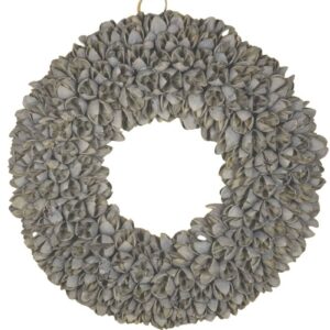 Couronne Dekokranz Naturkranz Handarbeit Bakuli Wreath Grey Wash 30cm∅