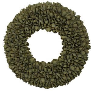 Couronne Dekokranz Naturkranz Handarbeit Bakuli Wreath Old Green Wash 30 cm ∅