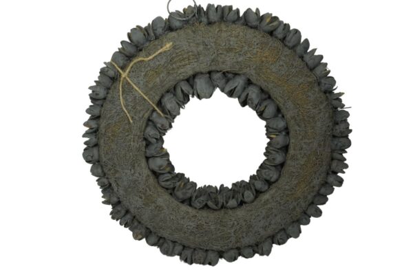 Couronne Dekokranz Naturkranz Handarbeit Bakuli Wreath Grey Smoke 30 cm ∅