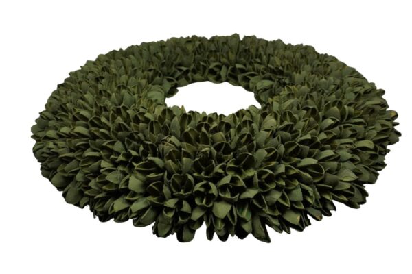 Couronne Dekokranz Naturkranz Handarbeit Bakuli Wreath Laurel Green Wash 40 cm ∅