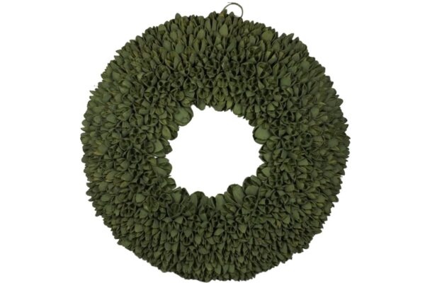 Couronne Dekokranz Naturkranz Handarbeit Bakuli Wreath Laurel Green Wash 40 cm ∅