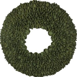 Couronne Dekokranz Naturkranz Handarbeit Bakuli Wreath Laurel Green Wash 40 cm ∅