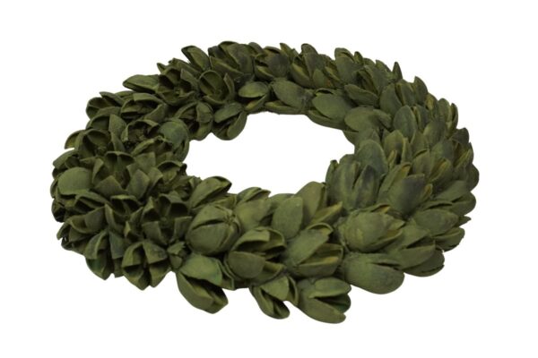 Couronne Dekokranz Naturkranz Handarbeit Bakuli Wreath Thin Laurel Green 20 cm ∅