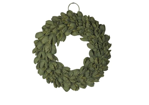 Couronne Dekokranz Naturkranz Handarbeit Bakuli Wreath Thin Laurel Green 20 cm ∅